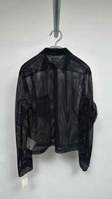 Comme Des Garcons Homme Cropped Mesh Shirt