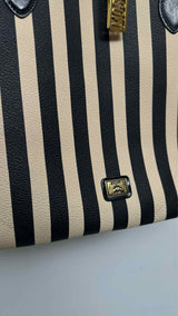 Moschino Stripe Leather Hand-Bag