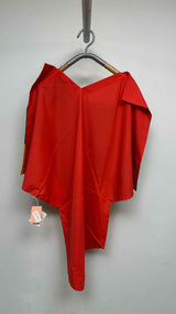 IKKO TANAKA X Issey Miyake N/S Color-blocking Pleated Fold Dress