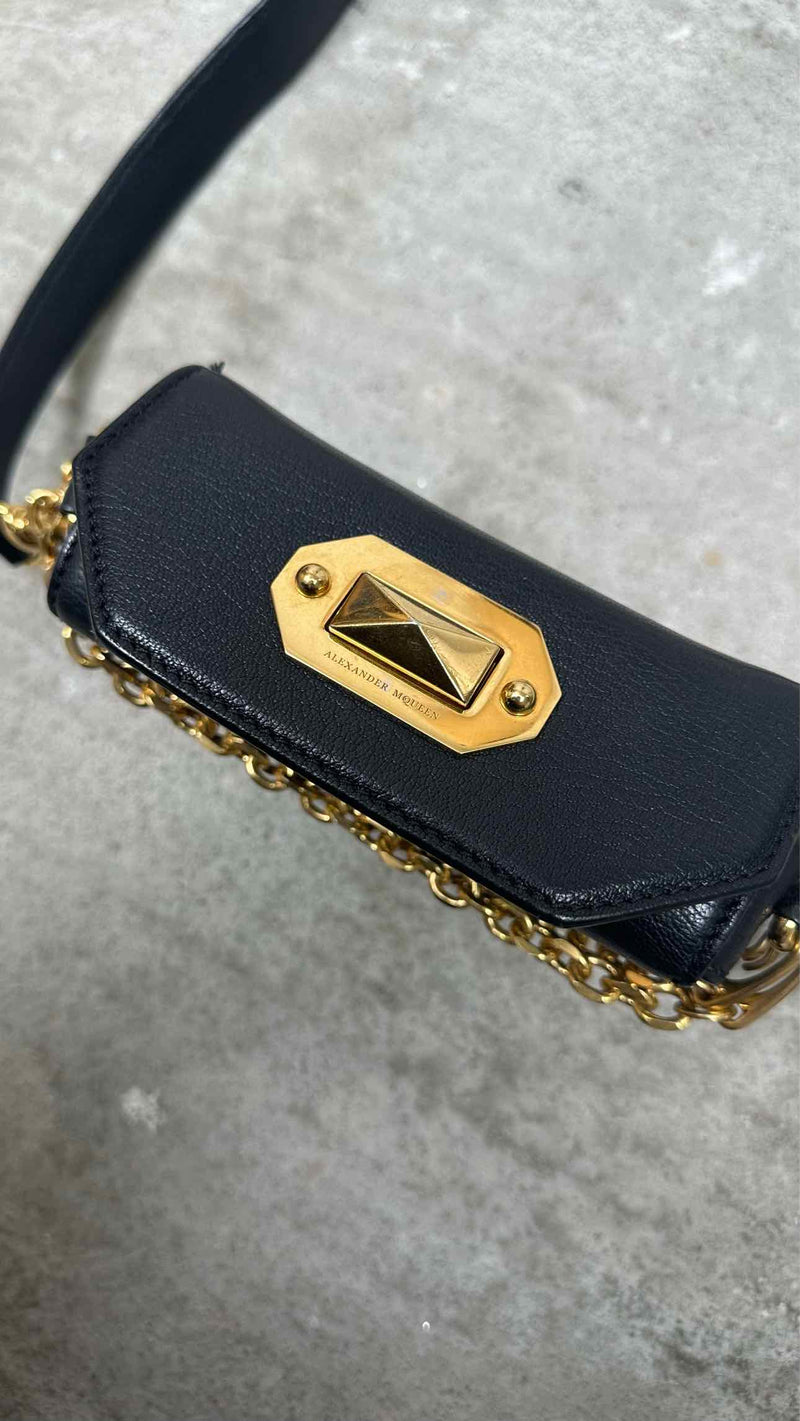 Alexander McQueen Leather Box Shoulder Bag