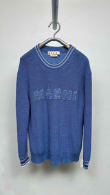 Marni Logo-patched Ribbed Sweater
