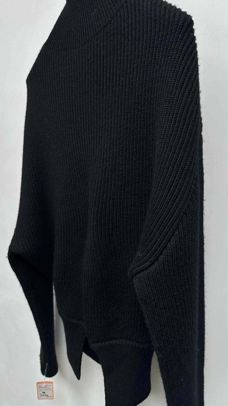 Balenciaga Neck-logo Rib Wide Sweater