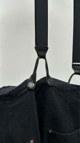 Paul Harnden Moleskin Cropped Wide Suspenders Work Pants