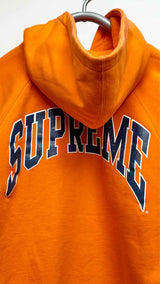 Supreme Cracked Logo Raglan Zip-up Hoodie