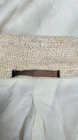 Yohji Yamamoto Pour Homme Raw-silk Tweed Blazer Jacket