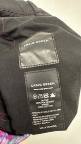 Craig Green Vibrating Floral Quilted Wide Pants