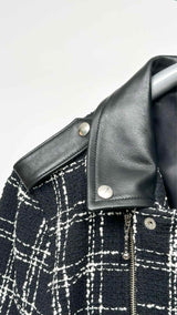 Ernest W. Baker Check Perfecto Biker Jacket