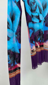 Jean Paul Gaultier L/S Roses Mesh Top