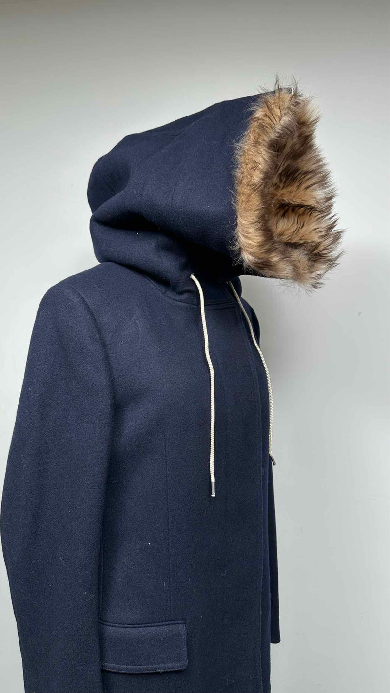 Calvin Klein 205W39NYC Fur-hooded Oversized Coat