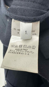 Thom Browne 4-bars Zip-up Moleskin Shirt