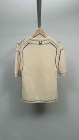 Thom Browne S/S Rib-knit Top
