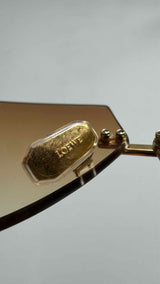 LOEWE Distinctive Rimless Gradient Sunglasses
