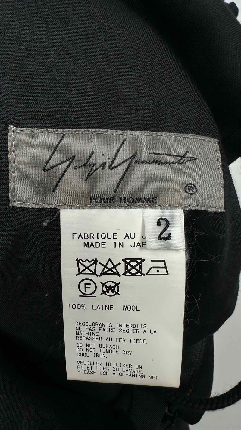 Yohji Yamamoto Pour Homme Side-botton Cropped Easy Pants