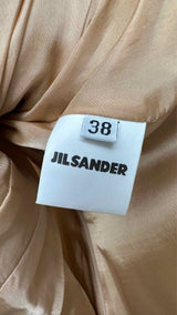 Jil Sander N/S Satin Metallic-Textured Dress