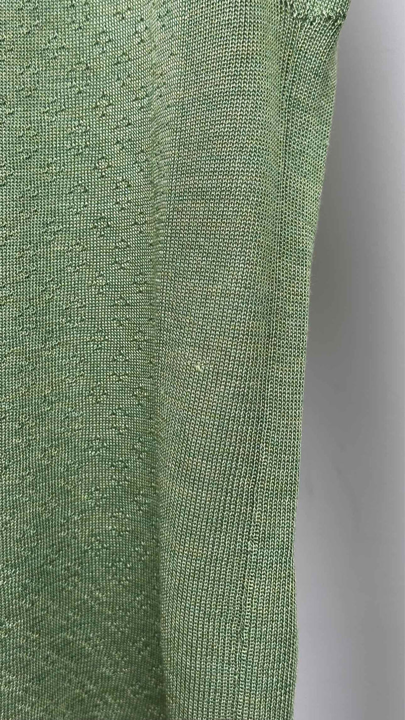 Louis Vuitton Scarf-neck Mesh Sweater