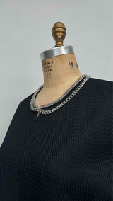 Junya Watanabe S/S Chain Neck Oversized Mesh Top