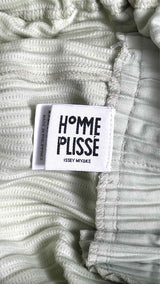 Homme Plisse Center-seam Cropped Pleated Wide Pants