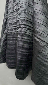 Thom Browne Pleated Silk A-line Long Skirt