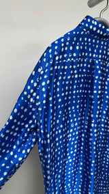 Marni Polka Dot Fringe Satin Shirt