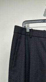 Saint Laurent Glitter Pinstripe Wide Pants
