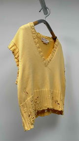 Marni Distressed Cropped Knit Vest