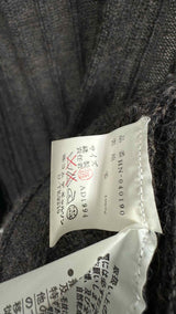 Comme Des Garcons Homme Zip-up Rib Long Cardigan