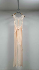 Peter Do N/S Combo Open Back Sheer Gown