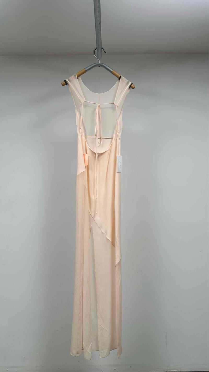 Peter Do N/S Combo Open Back Sheer Gown