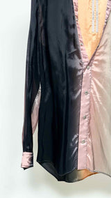 Rick Owens Larry Fogpocket Ombre Satin Shirt