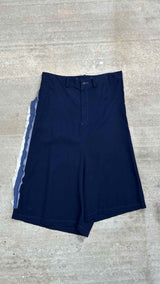 Y's Asymmetrical Side-fril Drop-crotch  Shorts