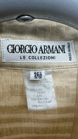 Giorgio Armani Plaid-jacquard Satin Shirt