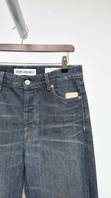 Our Legacy Treble Stripe Wide Jeans