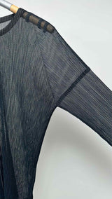 Issey Miyake Men L/S Mesh-pleated Top