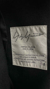 Yohji Yamamoto Back Silk Lace-up Detailed Jacket