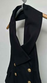 Balmain Double-breasted Halter-neck Blazer Vest
