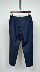 Margiela Center-pleated Raw-cut-waist Pants