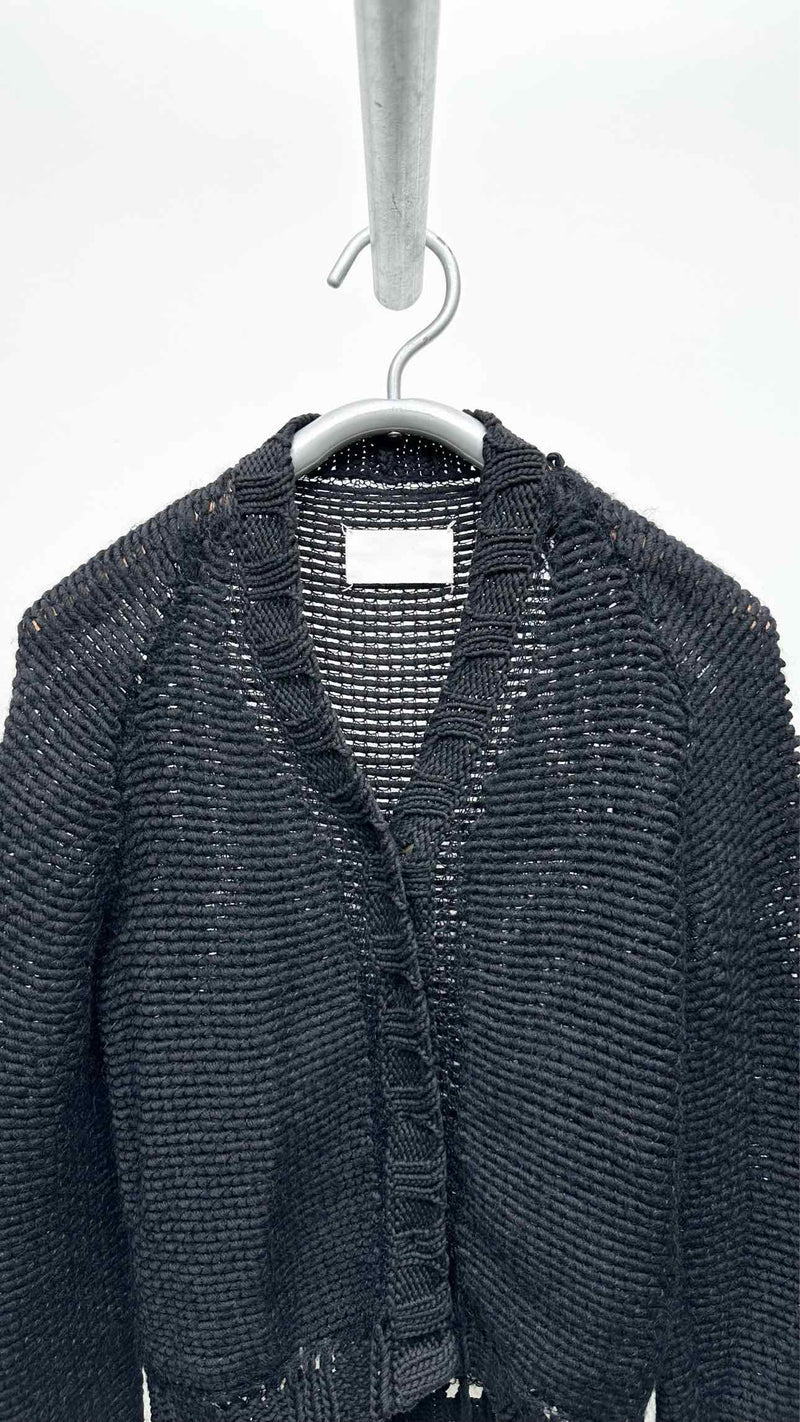 ‼️新品未開封‼️pois double mesh Cardigan【ブラック】 新品未使用】pois double mesh Cardigan【black】