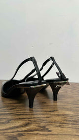 Gucci Square-toe Slingback Heel Pumps