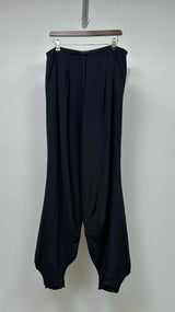 Giorgio Armani Drap-detailed Pleated Silk Wide Pants