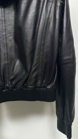 Burberry Zip-up Hooded Leather Jacket