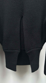 Balenciaga Neck-logo Rib Wide Sweater