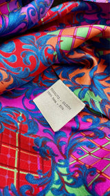 Versatile Baroque Printed Silk Jacket