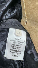 CELINE S/S Floral Charmeuse Jacquard Cut-out Silk Maxi Dress