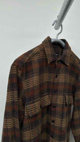 Evan Kinori Plaid Flannel Wool Shirt
