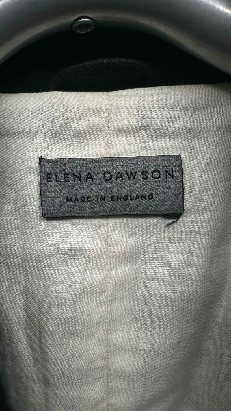 Elena Dawson Tweed Wool Blazer Jacket