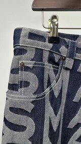 Marc Jacobs Monogram Wide Flare Jeans