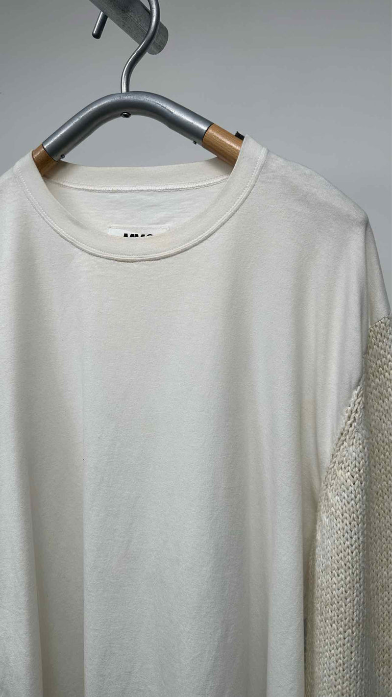 MM6 Knit-sleeve Oversized Top