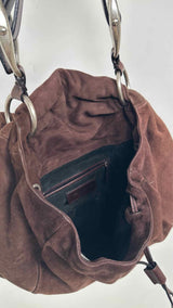 Yves Saint Laurent rive gauche Suede Rose Bag