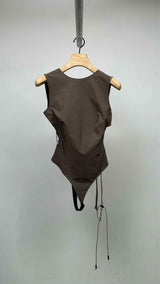 Jacquemus Le Body Marrone Bodysuit