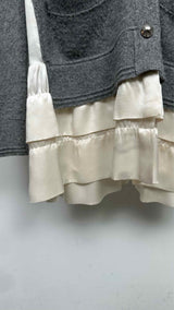 Louis Vuitton Ruffled-bottom Hybrid Cardigan